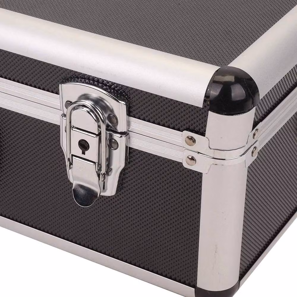 EONLION Black Hard Case Tool Box with Foam Storage for DJ and Camera Equipment – 3