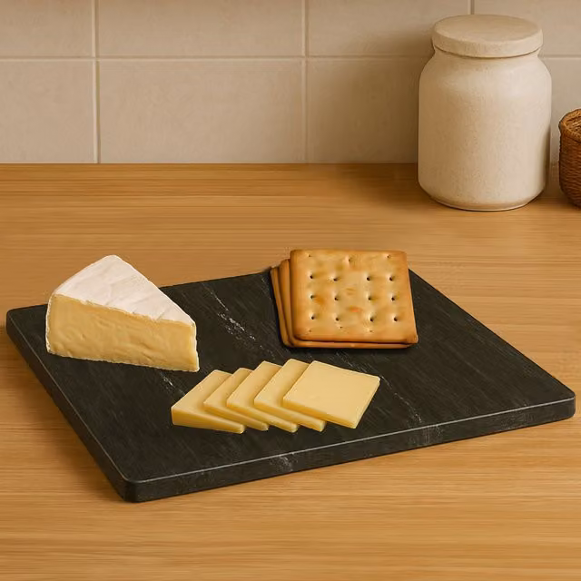 Orsina Black Marble Small Rectangular Chopping and Serving Board – 3