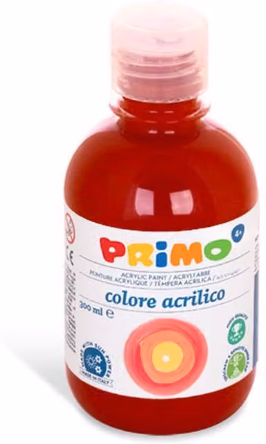 Primo Burnt Siena Brown Acrylic Paint, 300ml