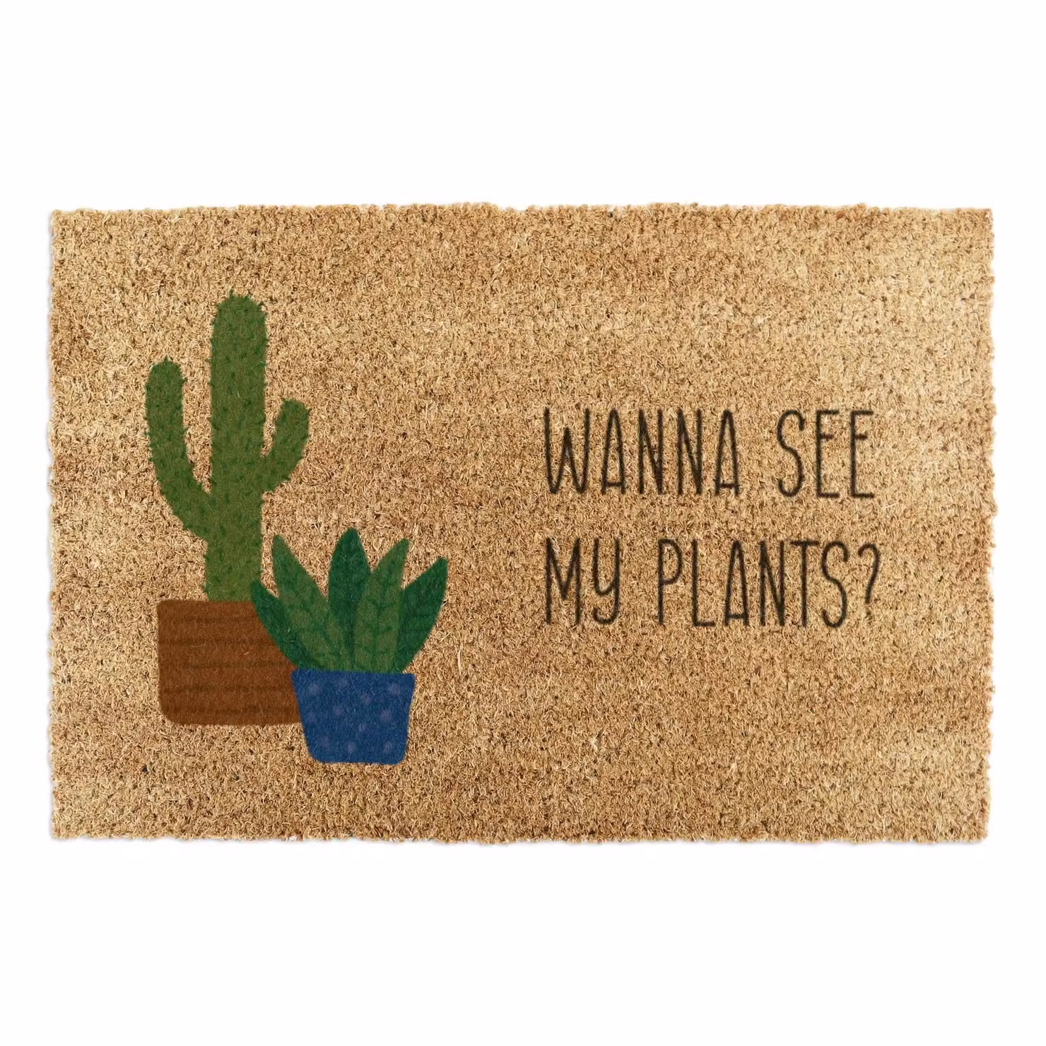 Artsy Mats Wanna See My Plants Doormat in Brown, W/D: 90 x 60 cm – 2