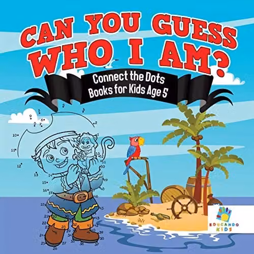 Educando Kids Can You Guess Who I Am? Multicolour Connect the Dots Book for Children