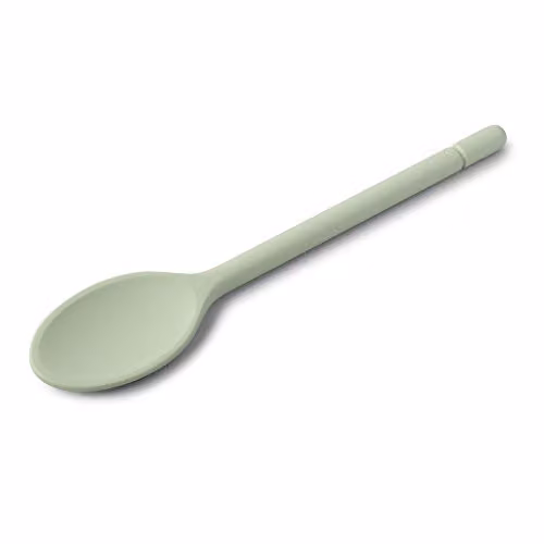 Zeal Silicone Non-Stick Cooking Spoon in Green, Length: 30 cm
