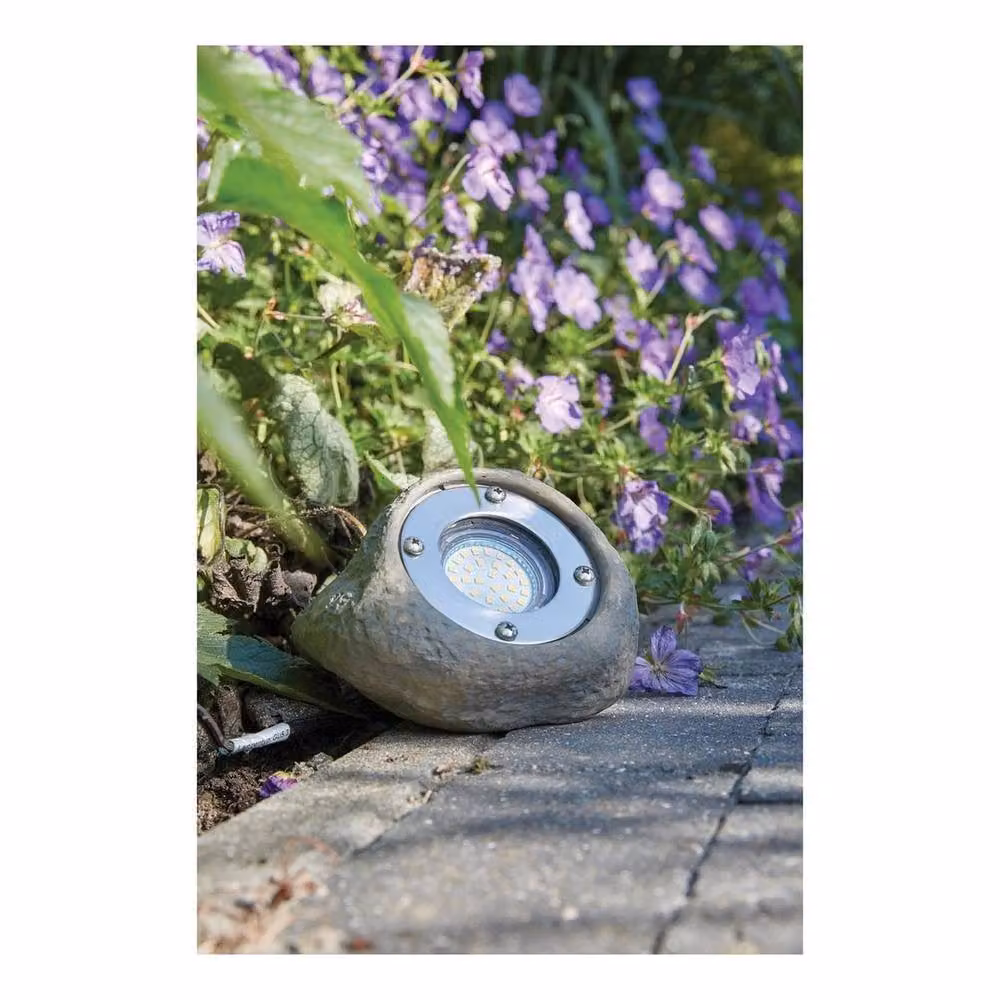 NESTLUNE Lighting 12V Tatra Rock Light Kit of Two with Transformer in Dark Grey – 2