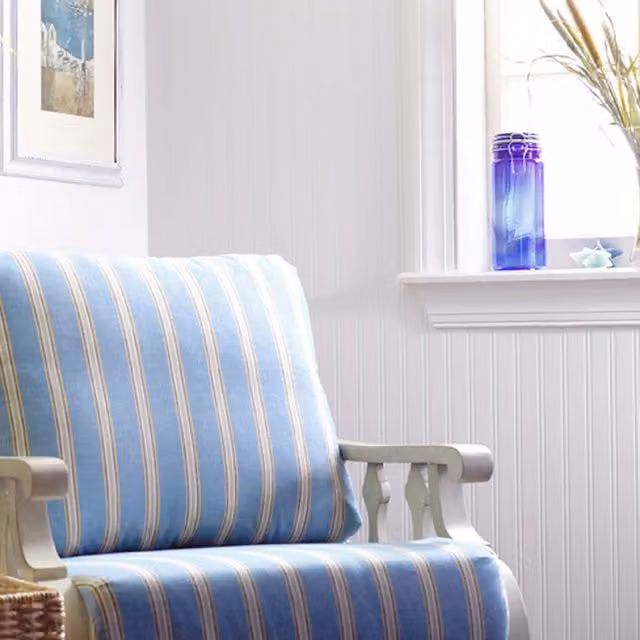 Superfresco Paintable Beadboard Plain Texture Wallpaper in White