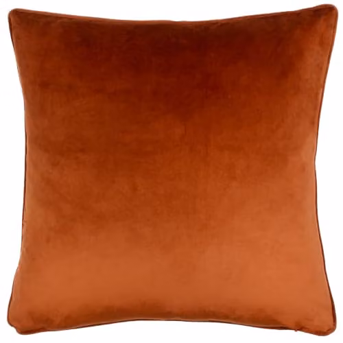 Wylder Tropics Leilani Nikau Siena Floral Chenille Polyester Filled Cushion, Multicolour and Orange, W/D/H: 43 x 43 x 43 cm – 4