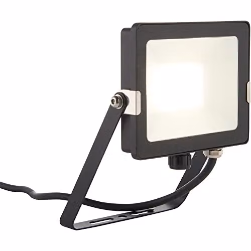 Loops 30W Cool White LED Outdoor Waterproof IP65 Floodlight in Black Aluminium and Glass – 2
