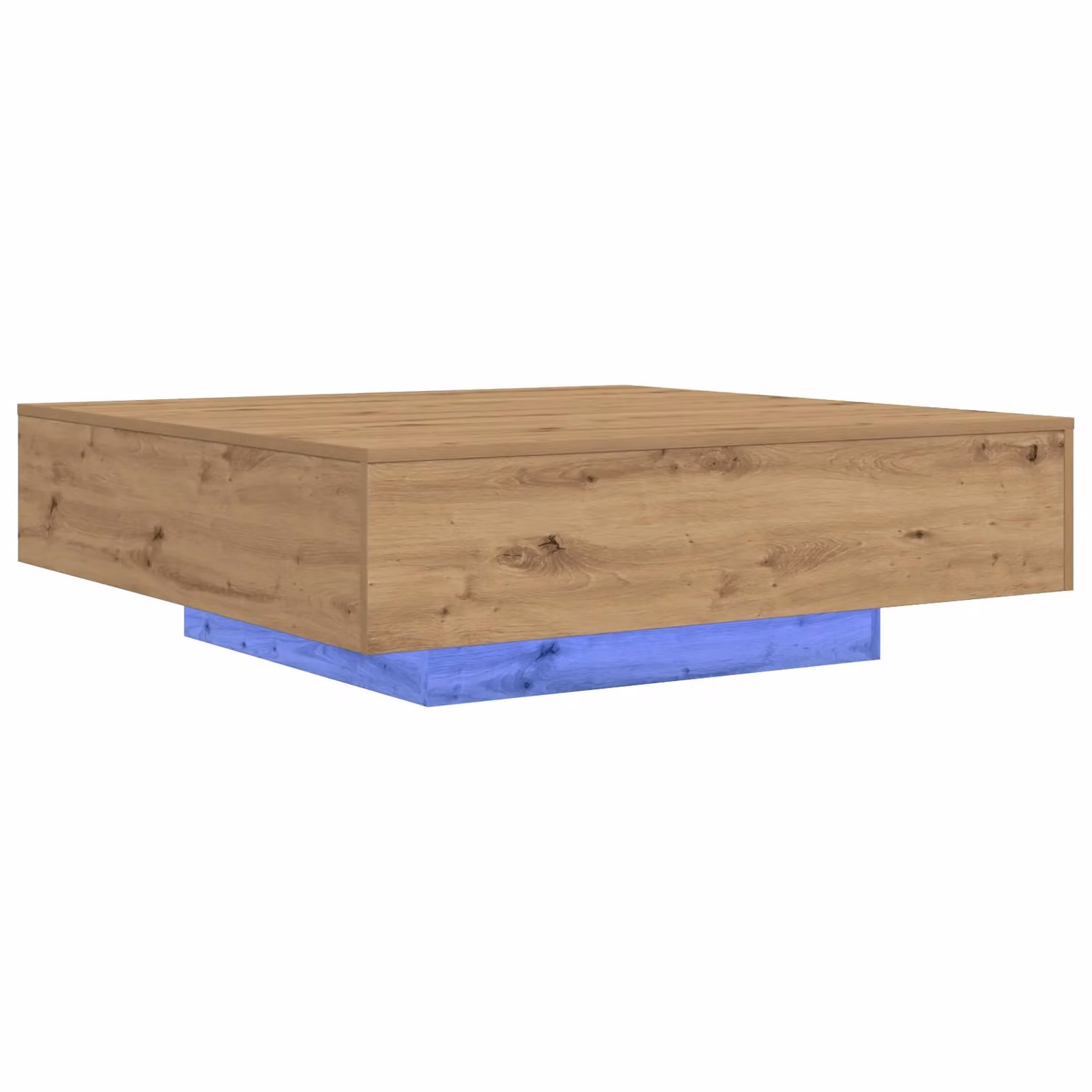 Berkfield Home Artisan Oak Coffee Table in Brown, W/D/H: 100 x 100 x 31 cm – 2