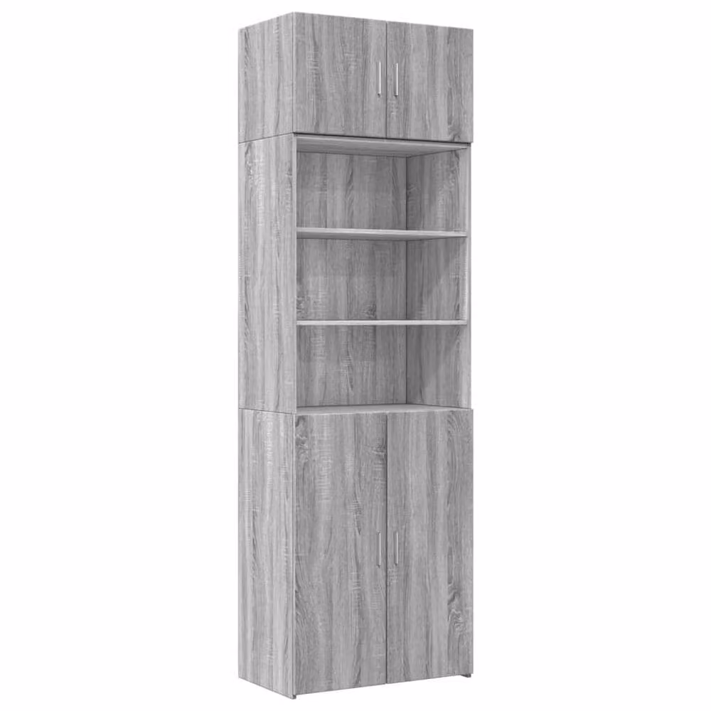 Berkfield Home Grey Sonoma Storage Cabinet with Hinged Doors and Internal Shelves, W/D/H: 70 x 42.5 x 225 cm – 2