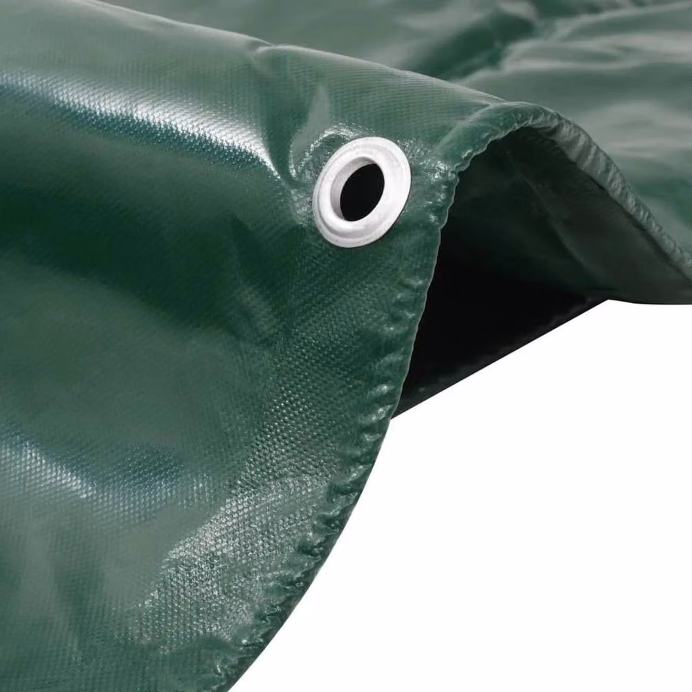 FLAVORA Heavy Duty Green Tarpaulin, 4 x 6 m, 650 g/m2 – 2