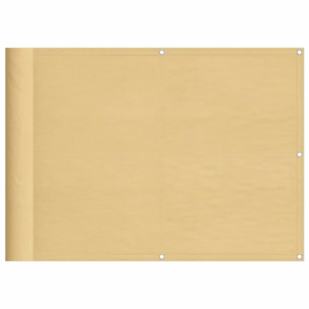 Berkfield Home Balcony Screen in Sand and Yellow, 100% Polyester Oxford, W/H: 400 x 75 cm – 2