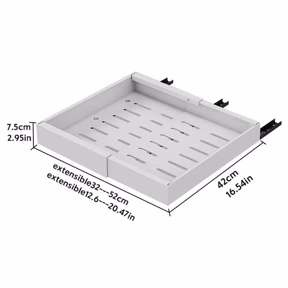 EONLION White Pull Out Cabinet Drawer Shelf Organizer W/D/H: 50 x 50 x 50 cm – 2