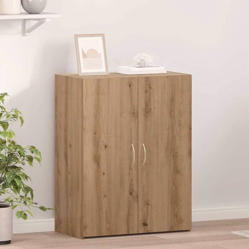 Berkfield Home Office Cabinet in Artisan Oak Brown, W/D/H: 60 x 32 x 77.5 cm – 2