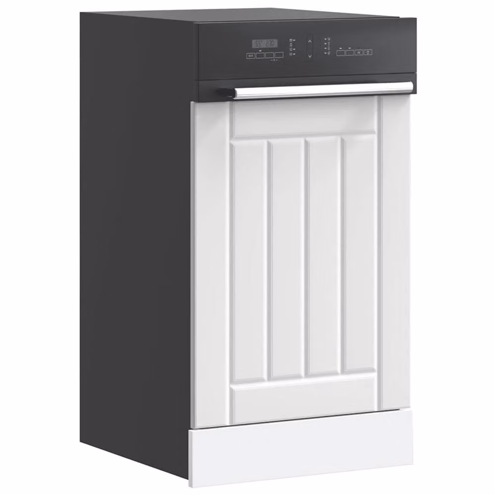 Berkfield Home Lucca Dishwasher Panel in White Engineered Wood – 2