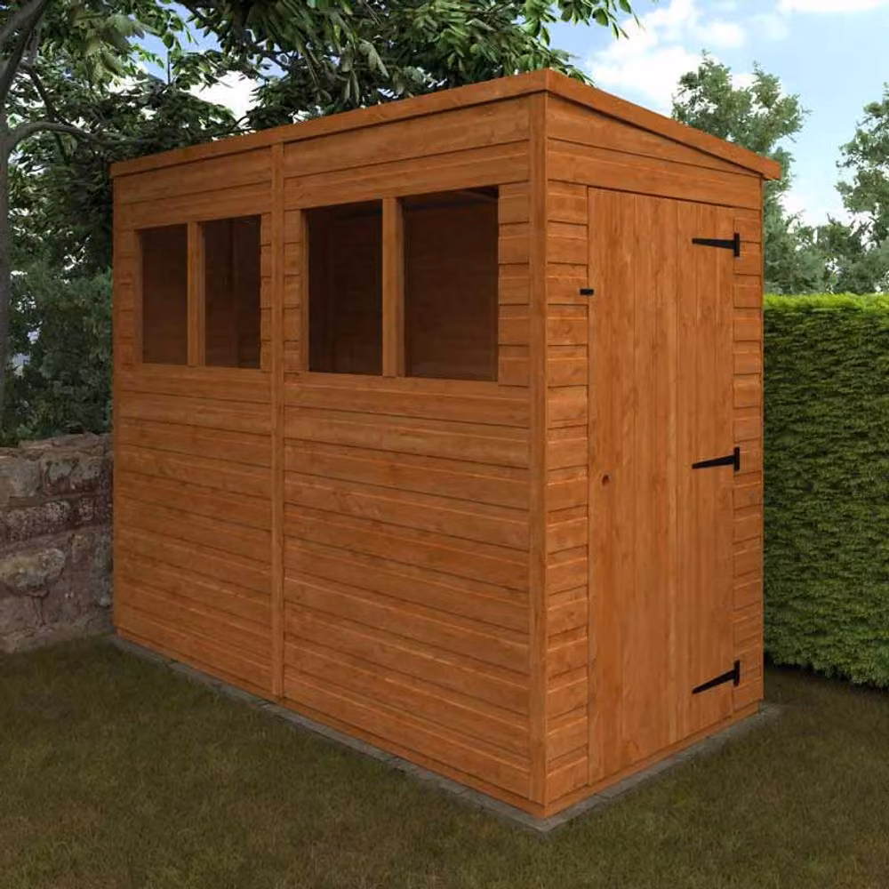 Buttercup Farm 8x4 Flex Pent Summerhouse Garden Sunroom in Burnt Orange – 2