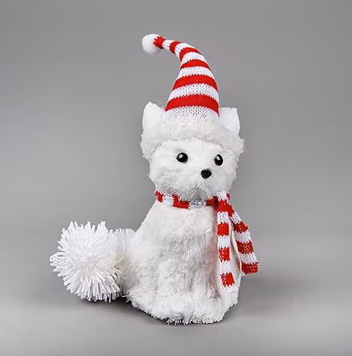 Shatchi White Arctic Fox Decorative Tabletop Figurine, Height: 20 cm – 2
