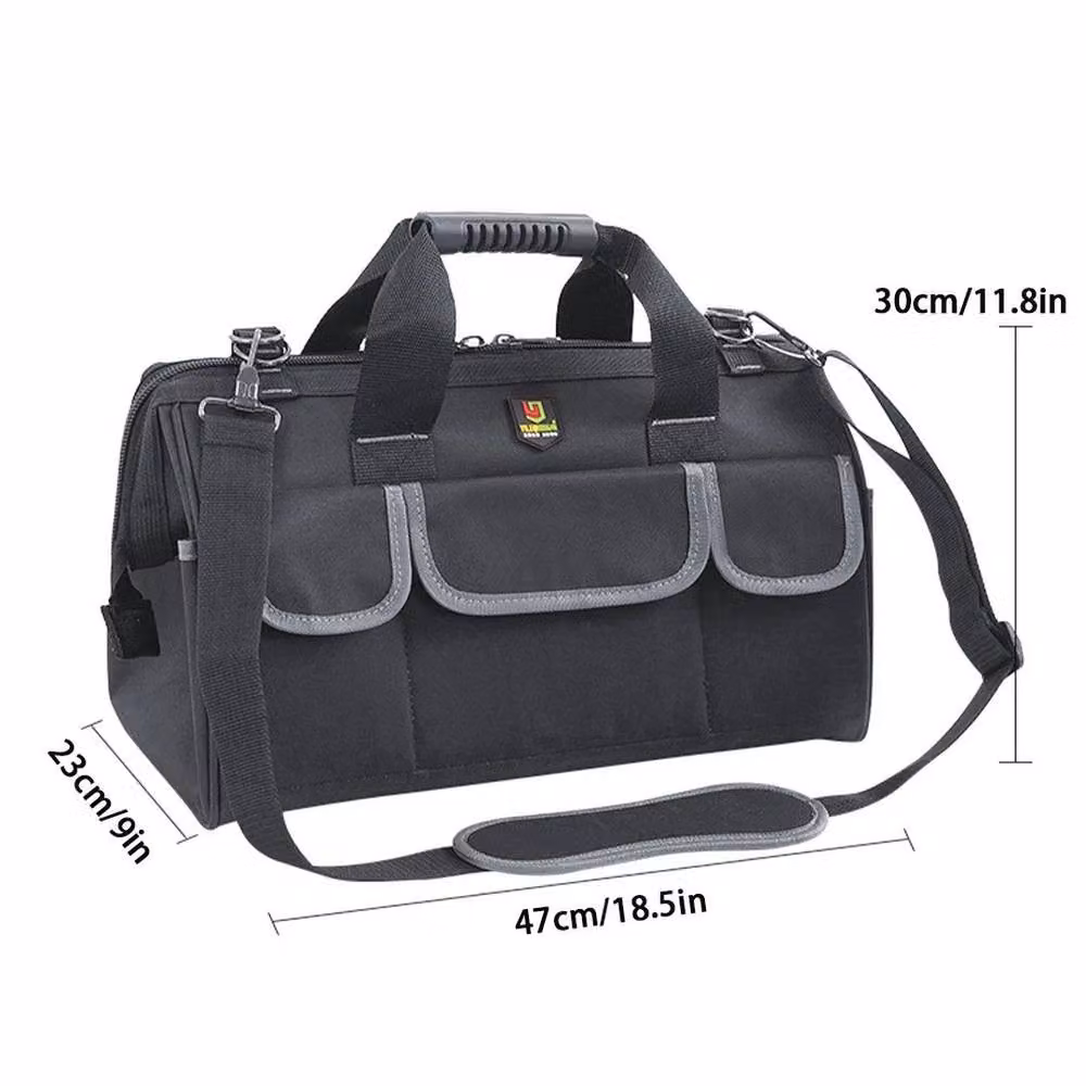 SPETLEK 19 inch Heavy Duty Portable Electrician Tool Storage Bag in Black – 2