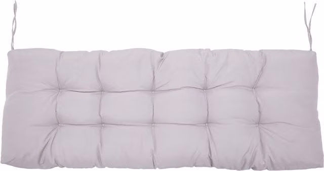 Livingandhome Grey Rectangular Patio Bench Seat Cushion, Water-Repellent and UV-Resistant Polyester