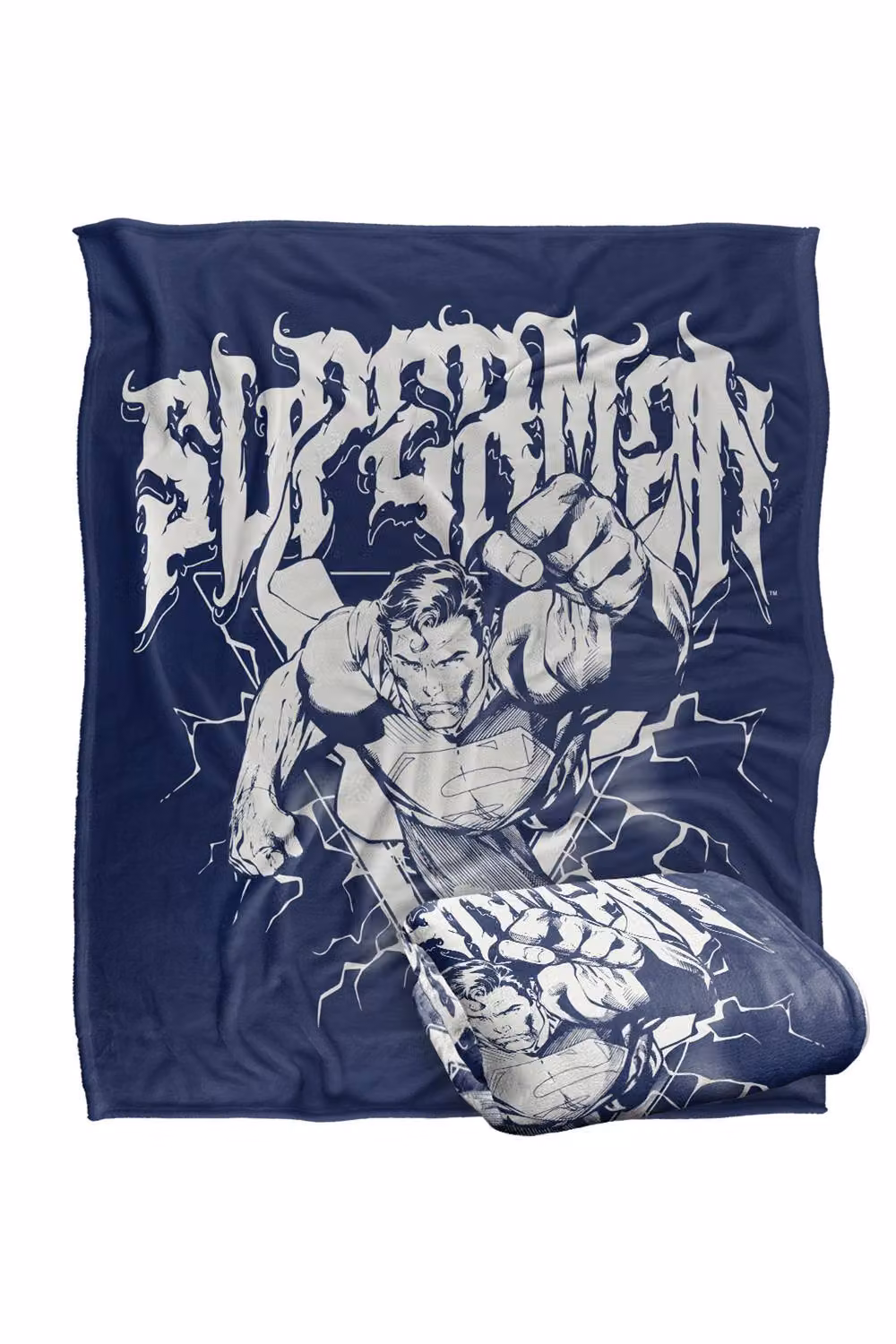 Warner Bros. Superman Flying Band Super Soft Fleece Throw Blanket, Multicolour, W: 127 cm x L: 152.4 cm – 7