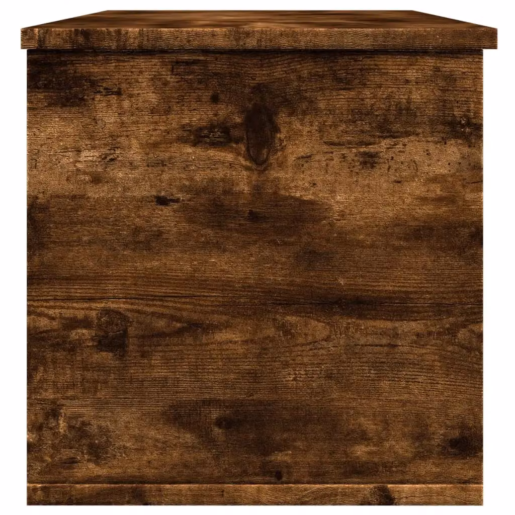 Berkfield Home Storage Box in Smoked Oak Brown, W/D/H: 102 x 35 x 35 cm – 4