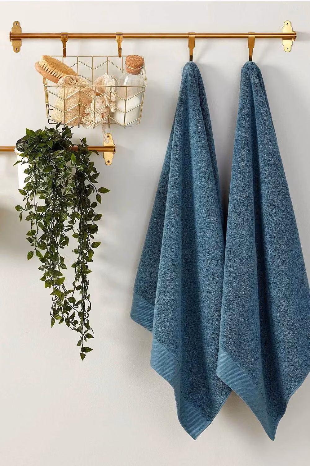 Christy Luxe Elegant 100% Turkish Cotton Towels, 730GSM, Blue – 4