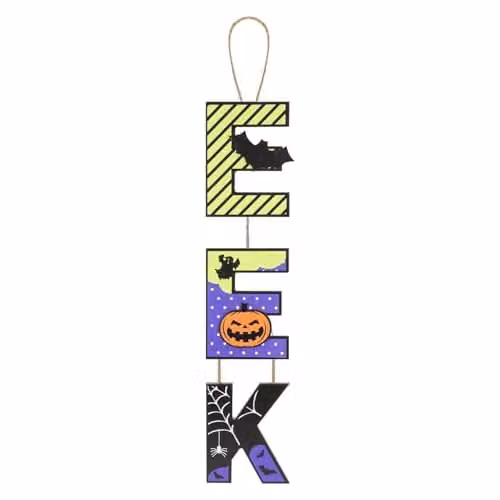 VFM e-Store Halloween Hanging Sign Decoration, Multicolour, W: 50 cm, H: 13 cm – 4