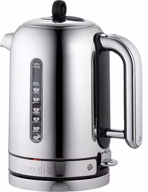 Dualit Classic Stainless Steel Rapid Boil Kettle, 1.7 l, Silver – 1