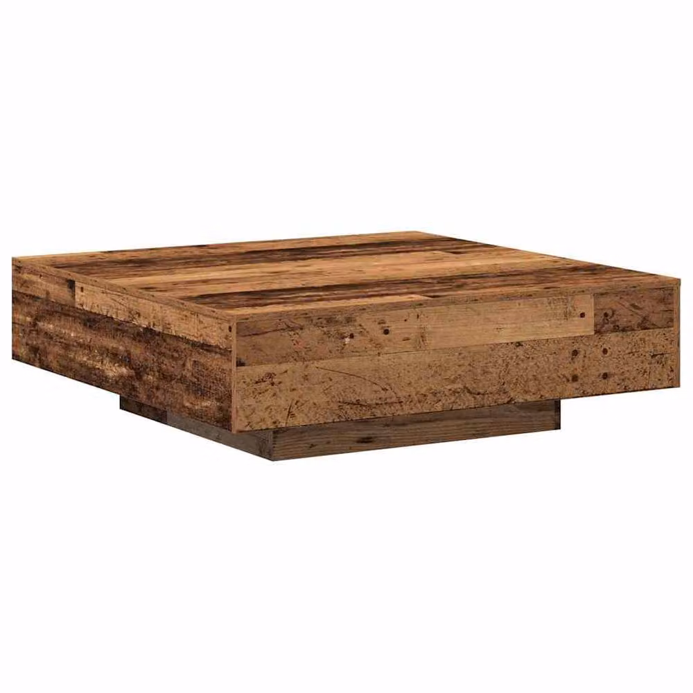 Berkfield Home Modern Square Coffee Table in Brown Wood, W/D/H: 100 x 100 x 31 cm – 2