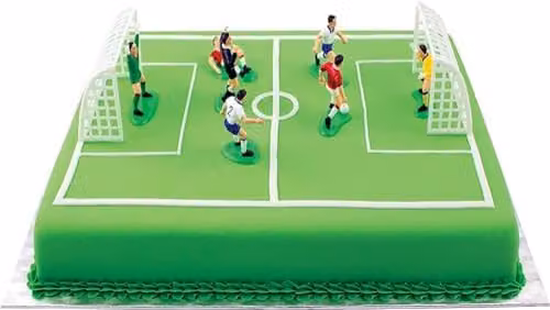 PME Football and Soccer Cake and Cupcake Toppers Set of 9, Multi-colour, W: 10 cm, D: 4 cm, H: 6.3 cm – 1
