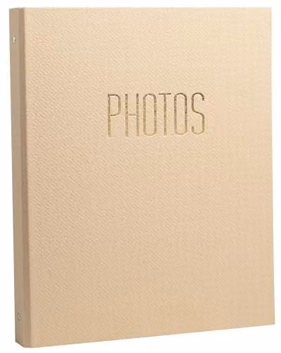 Exacompta Photo Album Binder in Beige, 120 Photos, 60 Pages, W: 32 cm x H: 26 cm – 1