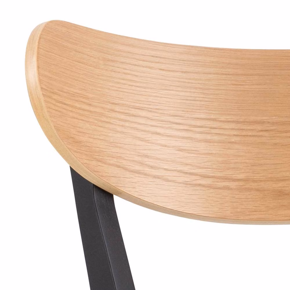 Wyld Haus Saffron Set of 2 Bar Stools in Natural Oak Veneer – 4