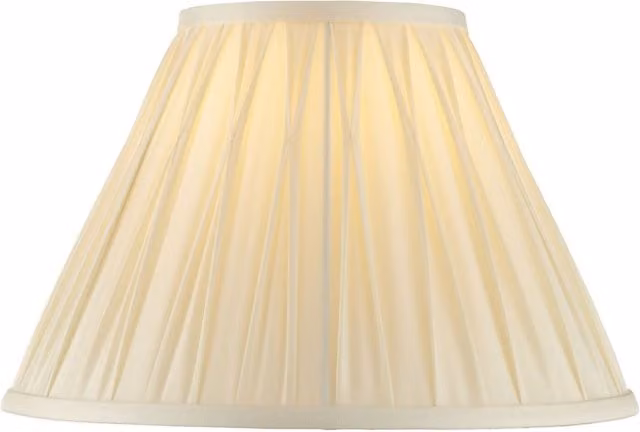 Loops Tapered Cylinder Fabric Lamp Shade in Beige and Multicolour