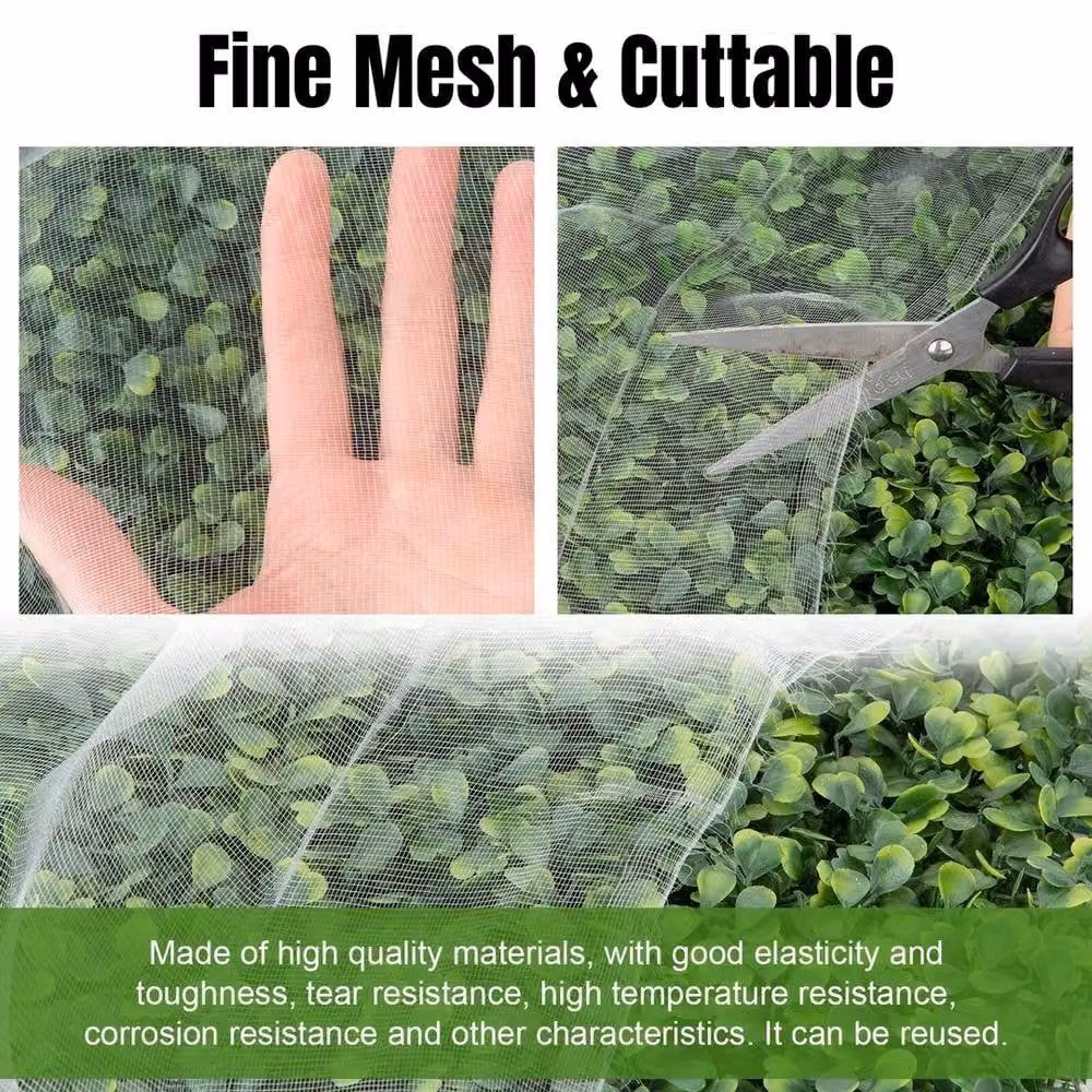 NESTLUNE White Garden Protect Netting for Vegetable Crops, 3 x 15 m – 5