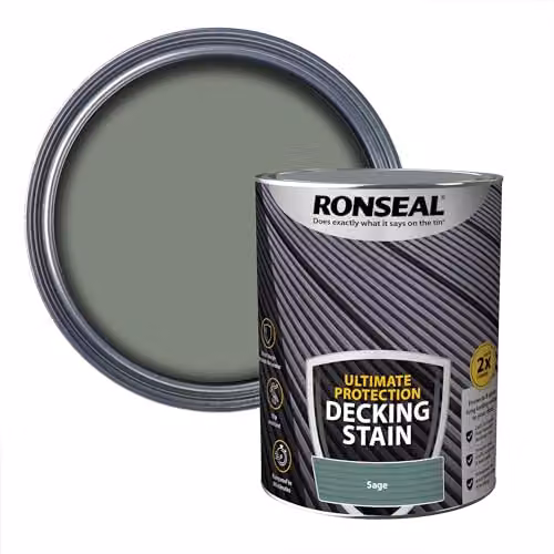 Ronseal Ultimate Protection Decking Stain in Sage Green, 5 l