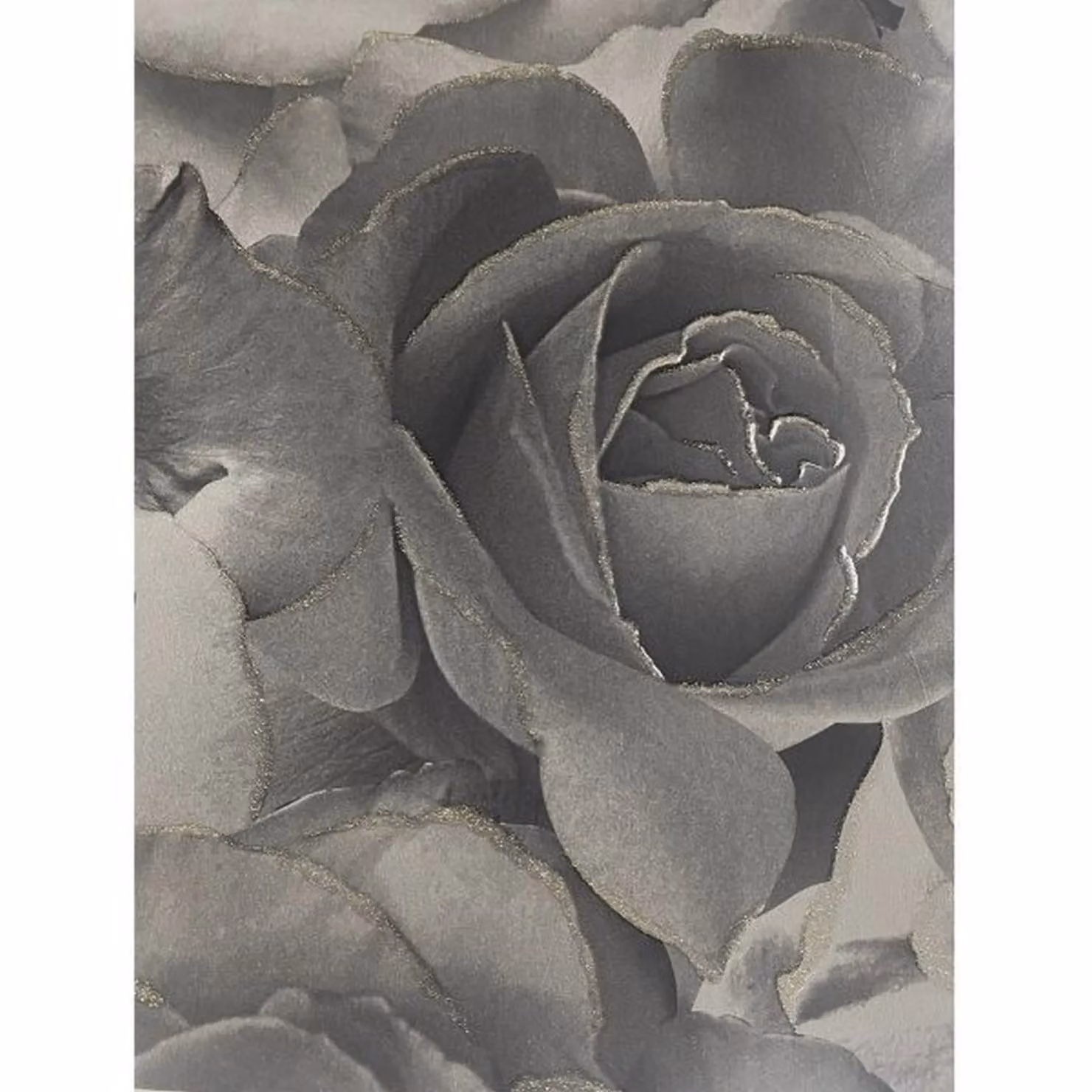 Muriva Madison Roses Floral Botanical Wallpaper in Black – 2