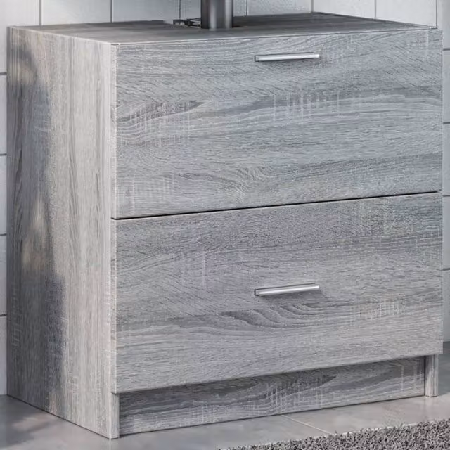 Berkfield Home Grey Sonoma Sink Cabinet W/D/H: 59 x 37 x 59 cm