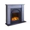 Adam Fires & Fireplaces Adam Chesterfield Electric Fireplace Suite in Grey & Charcoal Grey, 44 Inch – 3