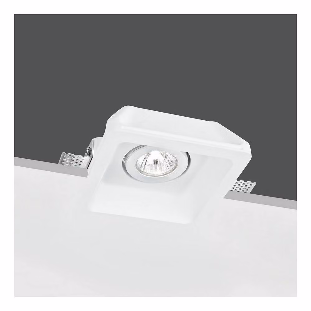 Netlighting MORGANA Recessed Adjustable Square Downlight, White, W/D/H: 15.5 x 15.5 x 6 cm – 2