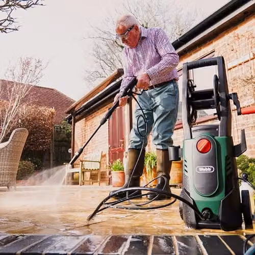 Webb WEPW1500 120 Bar Mains Pressure Washer with Accessories in Green – 2