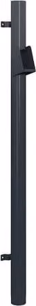 Lindab Galvanised Steel Vandal Reinforced Pipe with Raised Leaf Trap, Grey, Diameter: 102 mm, Length: 2 m