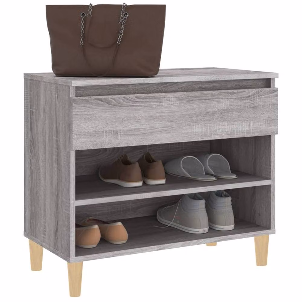 Berkfield Home Grey Sonoma Shoe Cabinet W/D/H: 70 x 36 x 60 cm – 3
