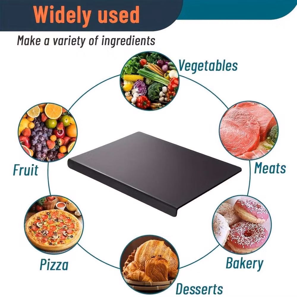 Havendro Large Black Acrylic Non-Slip Rectangular Cutting Board – 4