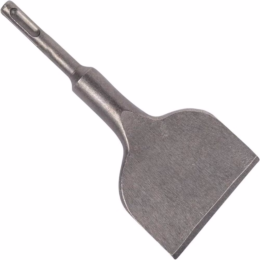 ATEK SDS Plus Chisel Set in Silver, featuring Pointed, Flat and Scraping Alloy Steel Bits for Rotary Hammer Drills – 2
