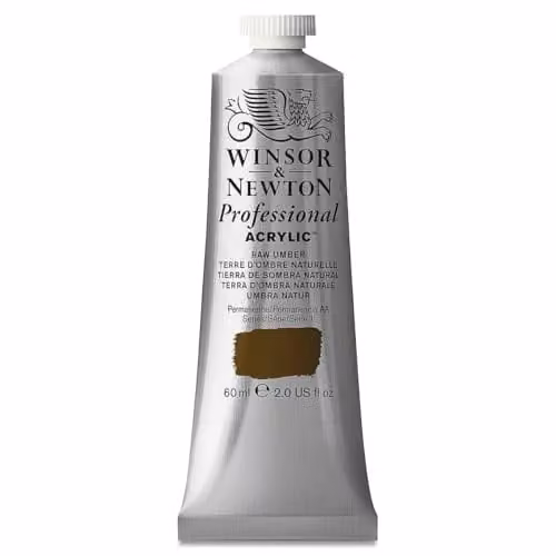 Winsor & Newton Professional Acrylic Colour Raw Umber, 60 ml