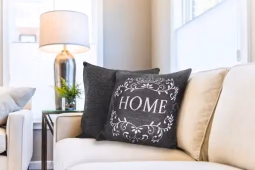 New Edge Blinds Simply Home Chenille Cushion Cover in Grey, W/D/H: 43 x 43 x 43 cm – 2