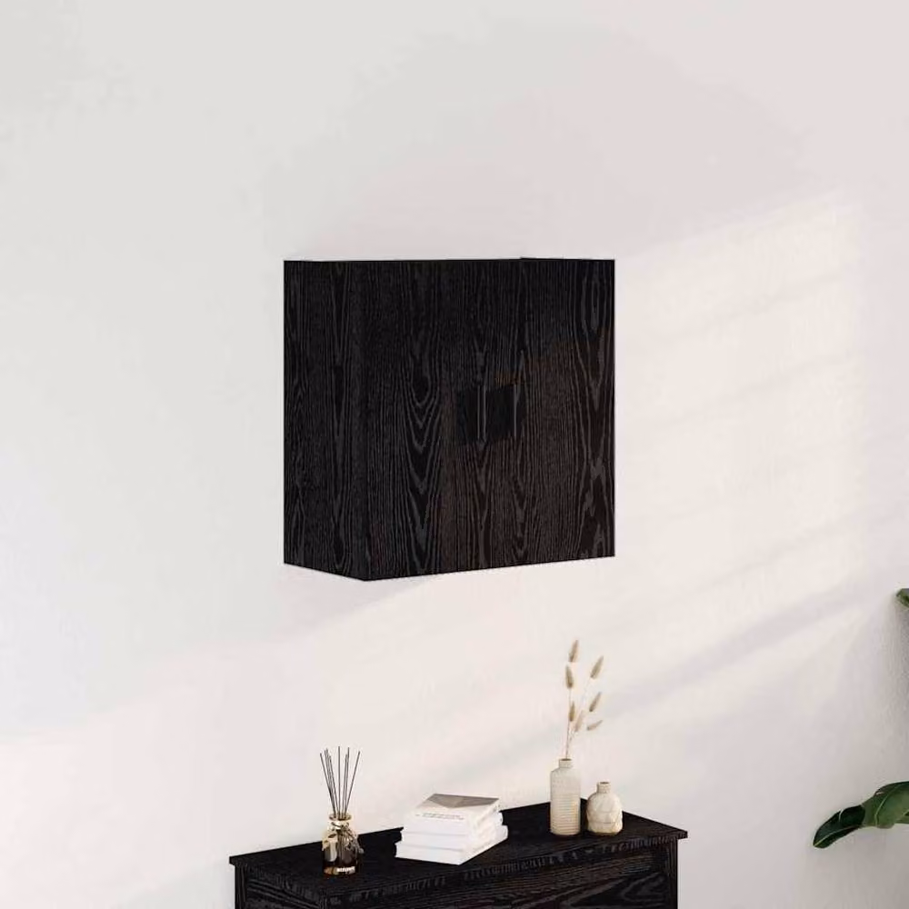 Berkfield Home Black Oak Wall Cabinet W/D/H: 60 x 31 x 60 cm – 2
