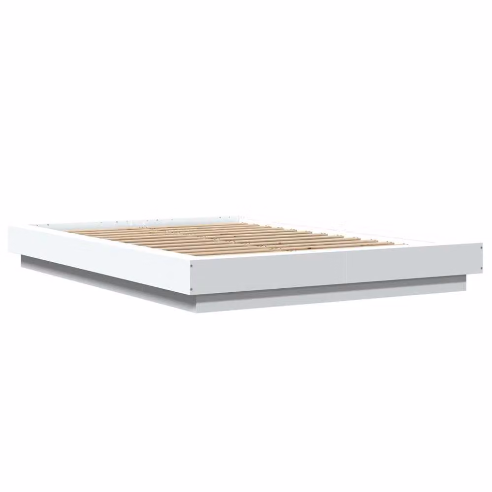 Berkfield Home Small Double Bed Frame in White, W/D/H: 120 x 200 x 23 cm – 3
