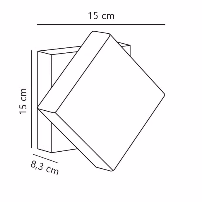 Nordlux Turn Black Metal LED Outdoor Wall Light with Warm White 2700k IP54 Rating – 6