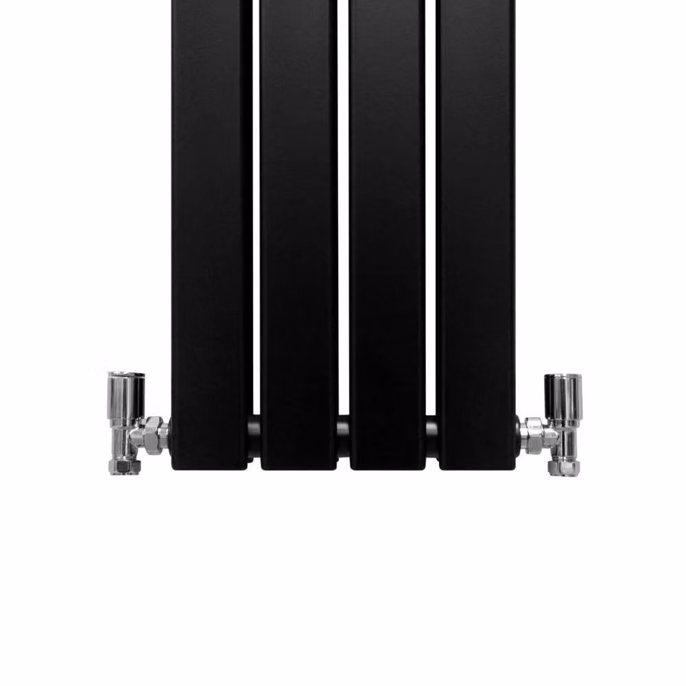Monstershop Designer Flat Panel Steel Radiator in Matt Black, H: 180 cm, W: 28 cm – 4