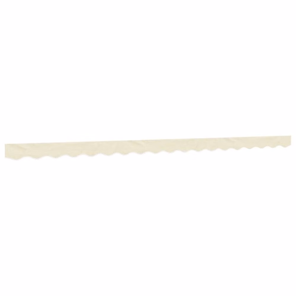 Berkfield Home Replacement Awning Valance Fabric in Cream Stripe Polyester, Length: 4.5 m