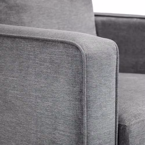 Julian Bowen Hayward Upholstered Armchair in Grey Fabric – 3